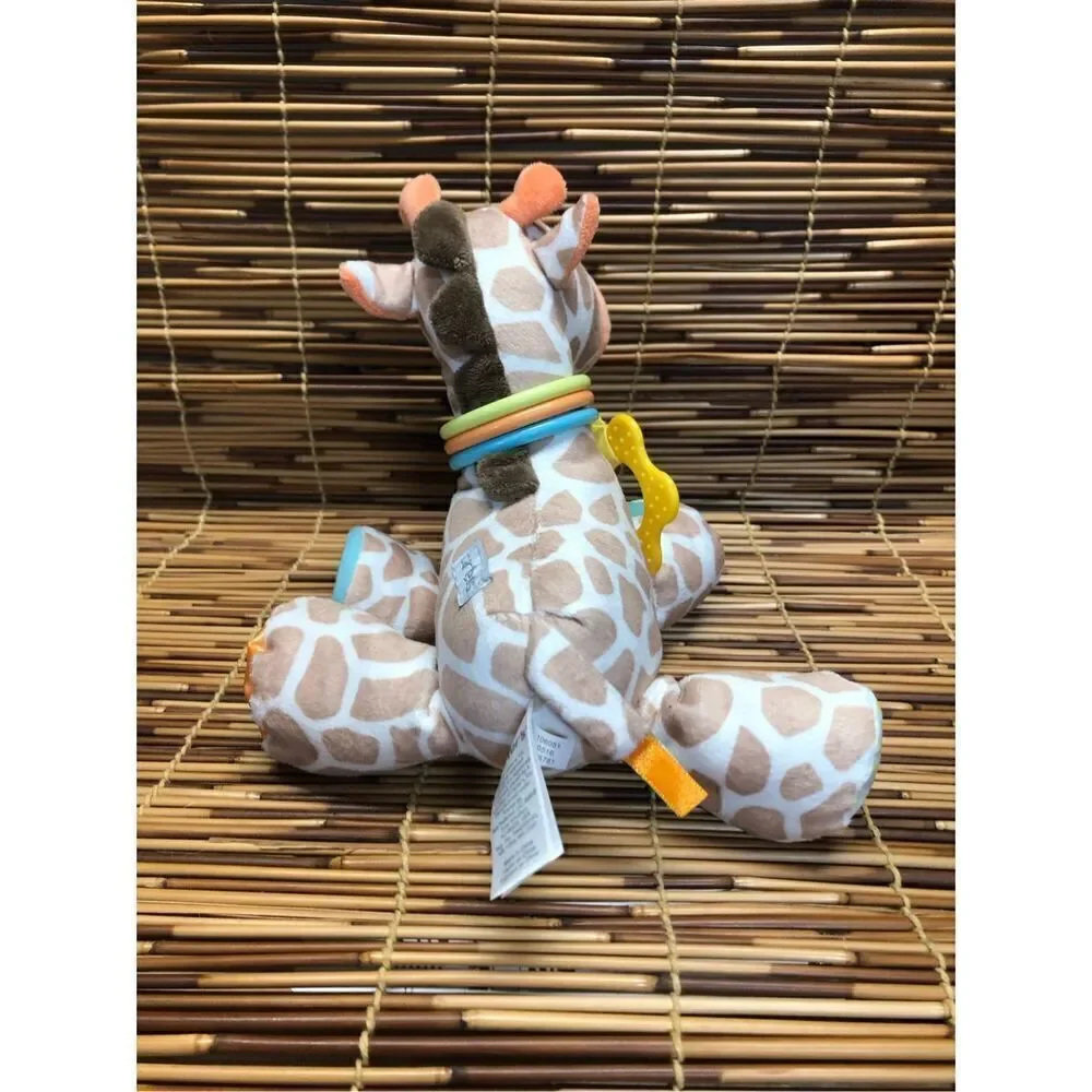 Carter's Giraffe Stuffed Plush Rattle Mirror